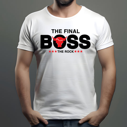 The Final Boss Rock White Tee Shirt